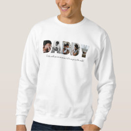 Pappa Photo Collage Sweatshirt för Fars dag
