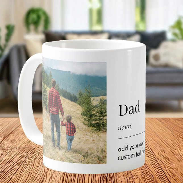 Pappa Photo Ord Definition Kaffemugg (Skapare uppladdad)