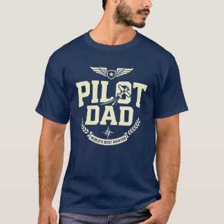 Pappa Pilot Världens Bästa Flygare T Shirt