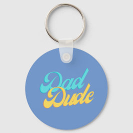 Pappa Pin Badge Nyckelring Light Blue Background