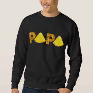 Pappa Pineapple Aloha Beacher Hawaii Hawaiian Fath Lång Ärmad Tröja