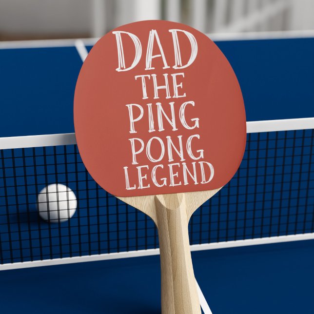 Pappa Ping Pong Legend Funny Red Pingisracket (Skapare uppladdad)