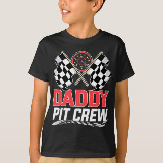 Pappa Pit Crew Tävling Födelsedagsfest  Tävla Fami T Shirt