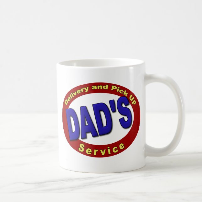 Pappa Plocka Up och Delivery Service Kaffemugg (Höger)