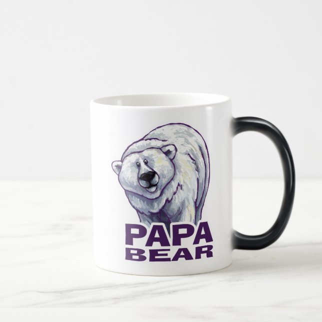 Pappa Polar Bear Magisk Mugg (Höger)