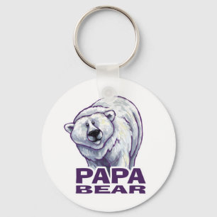 Pappa Polar Bear Nyckelring