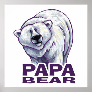 Pappa Polar Bear Poster
