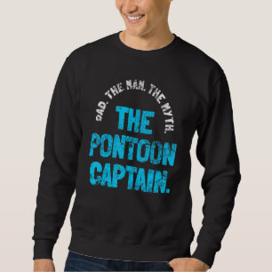 Pappa Pontoon kapten Boat Lång Ärmad Tröja