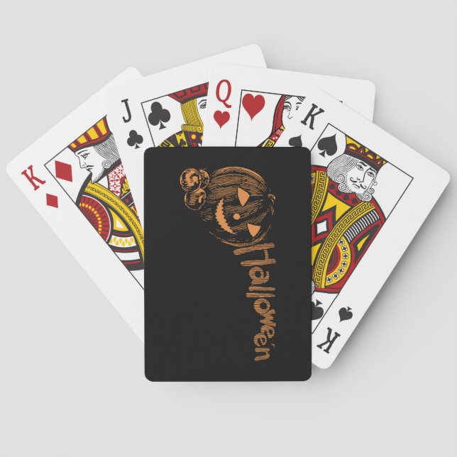 Pappa Posse of Halloween Jack o lantern Casinokort (Baksidan)