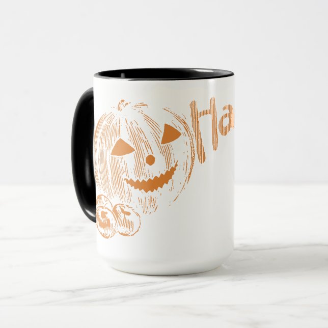 Pappa Posse of Halloween Jack o lantern Mugg (Framsida vänster)