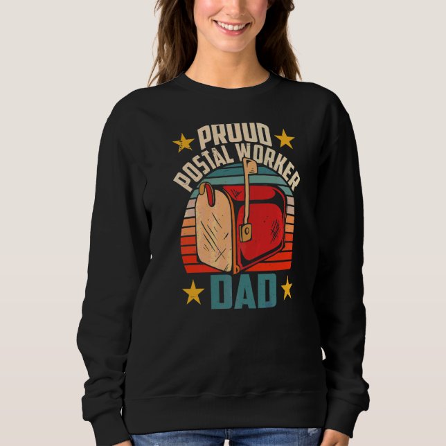 Pappa Postman Mailman Courier Morsa T Shirt (Framsida)