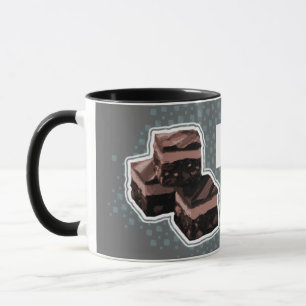 Pappa "precis som fudge" roligt grått blue mugg