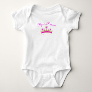 Pappa Princess Personlig Baby Bodydräkt T Shirt
