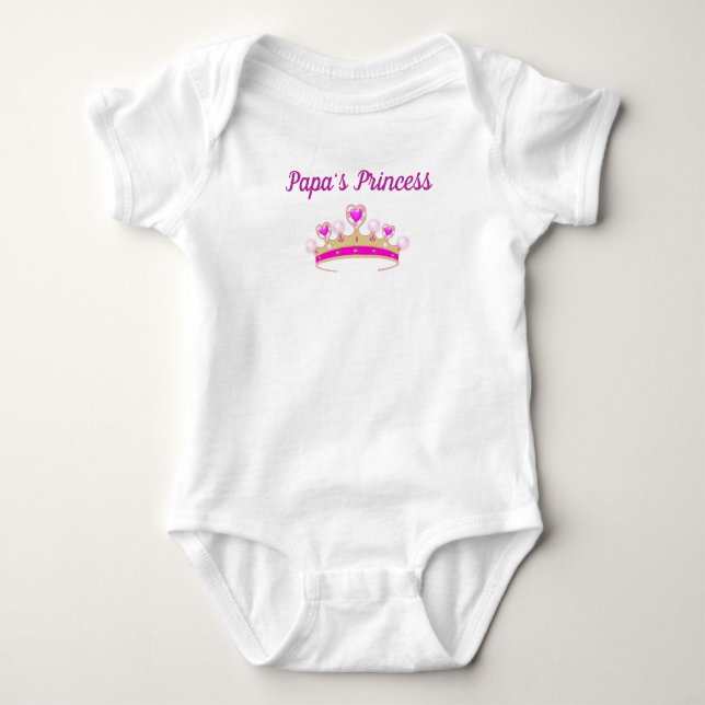 Pappa Princess Personlig T Shirt (Framsida)