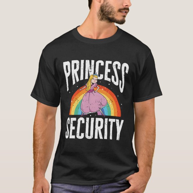 Pappa Princess Security T Shirt (Framsida)