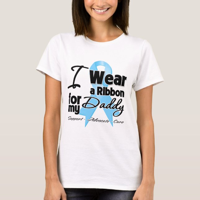 Pappa - Prostate Cancer Ribbon Tee Shirt (Framsida)