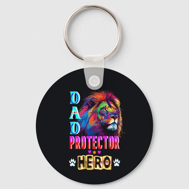 Pappa Protector Hero Nyckelring (Framsida)