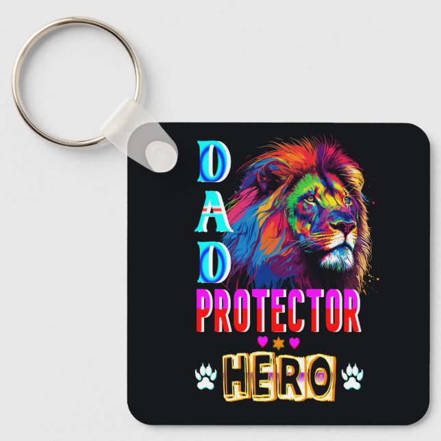 Pappa Protector Hero Nyckelring (Framsida)