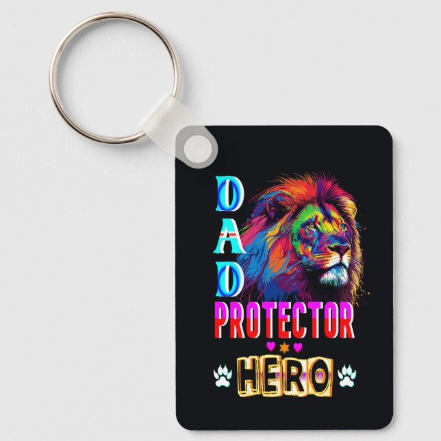 Pappa Protector Hero Nyckelring (Framsida)