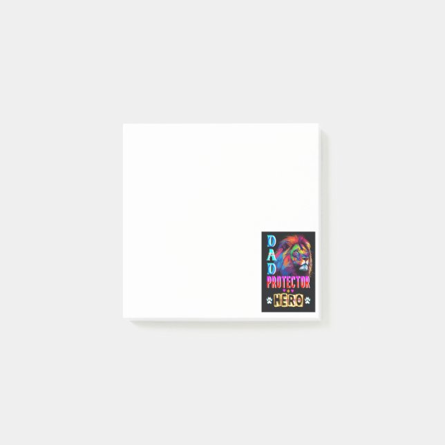 Pappa Protector Hero Post-it Block (Framsida)