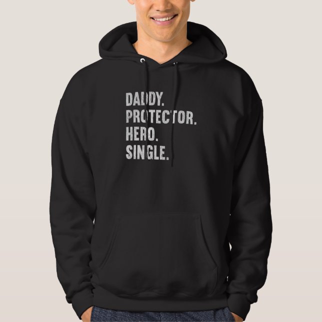 Pappa Protector Hero Single Far Hoodie (Framsida)
