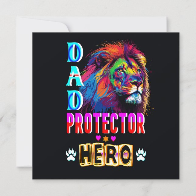 Pappa Protector Hero Tack Kort (Framsida)