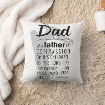 Pappa - Psalm 103:13 Christian Dekorativ kudde