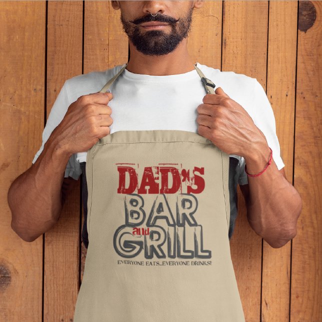 Pappa Pub och Grill Apron Långt Förkläde (Skapare uppladdad)