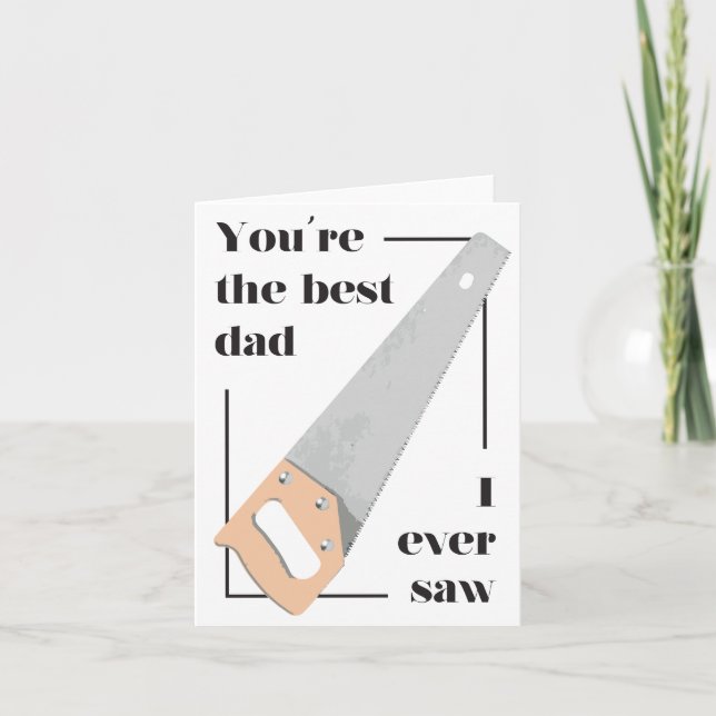 Pappa Pun Birthday Fars dag Card - bästa pappa Kort (Framsida)