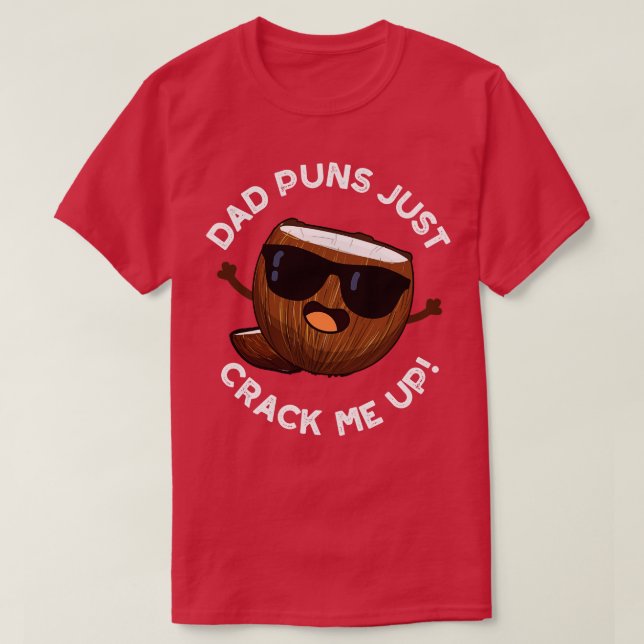 Pappa Puns krackar upp mig med Cute Coconut Pun T Shirt (Design framsida)