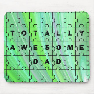 Pappa Puzzle-Grönten Fantastisk helt och hållet Musmatta
