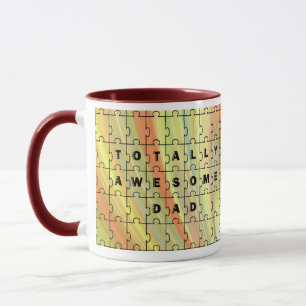 Pappa Puzzle-Gult i Fantastisk helt och hållet/Bru Mugg