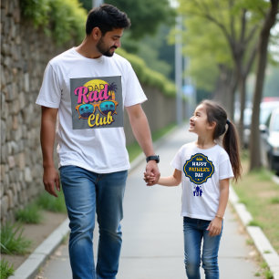 Pappa Rad Klubb Retro Summer Vibes - Fars dag T Shirt