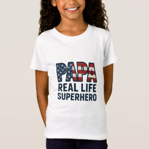 PAPPA Real Life Superhjälte T Shirt