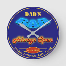 Pappa Red Blue Neon Titta på valfritt datum Namn -