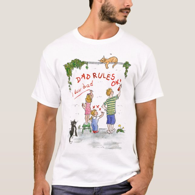 Pappa Regler OK T-shirt (Framsida)