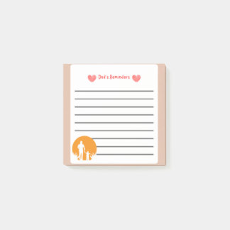 Pappa Reminders Personlig Fars dag Post-it Block