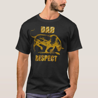 Pappa Respect Bull Design T Shirt