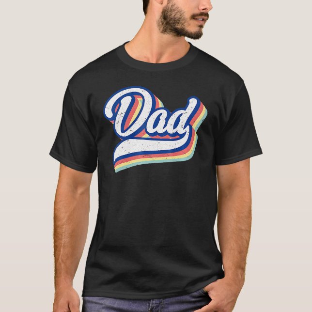 Pappa Retro Fars dag Ny pappa pappa som ska vara P T Shirt (Framsida)