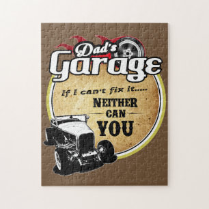 Pappa Retro garage Pussel