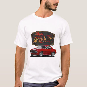 Pappa Röd muskelbilshastighet T Shirt