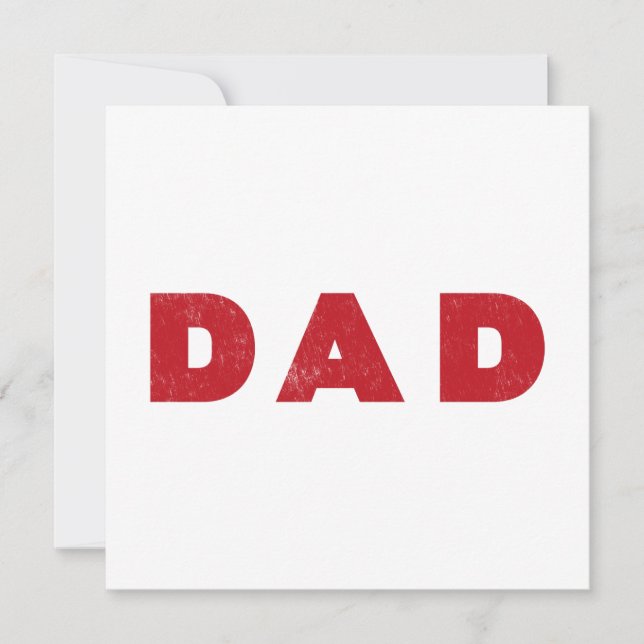 Pappa [Röd, tryckt text] (Framsida)
