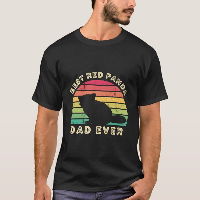Pappa röda pandor dagens bästa pappa t shirt (Framsida)