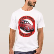 Pappa Rods Bilklubb Röd Folks Bil T-Shirt