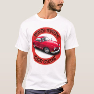 Pappa Rods Bilklubb Röd Ghia Bil T-Shirt