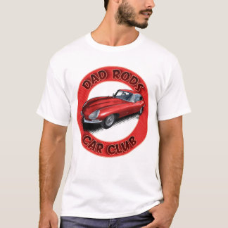 Pappa Rods Bilklubb Röd Jag Bil T-Shirt