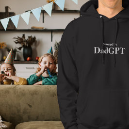 Pappa Rolig Födelsedag - Drivs Av DadGPT - AI Skäm Hoodie