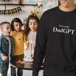 Pappa Rolig Födelsedag - Drivs Av DadGPT - AI Skäm Lång Ärmad Tröja