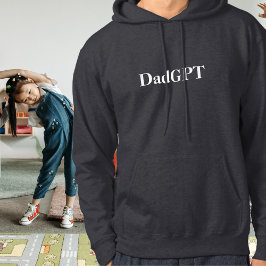 Pappa Rolig Födelsedag PappaGPT Drivs av AI & Papp Hoodie