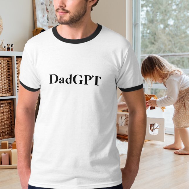 Pappa Rolig Födelsedag PappaGPT Drivs av AI & Papp T Shirt (Skapare uppladdad)